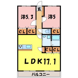 ヴェルビラージュ（深谷市国済寺）の物件間取画像